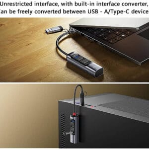 Adaptateur Hub USB + Type-C multifonction HB19 YESIDO
