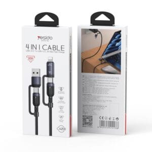  Câble de Charge Rapide 4-en-1 60W CA200 YESIDO