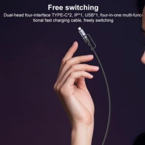  Câble de Charge Rapide 4-en-1 60W CA200 YESIDO