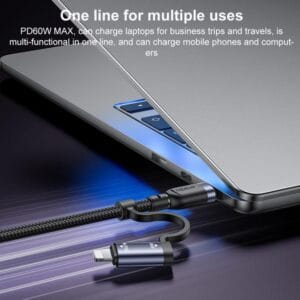  Câble de Charge Rapide 4-en-1 60W CA200 YESIDO