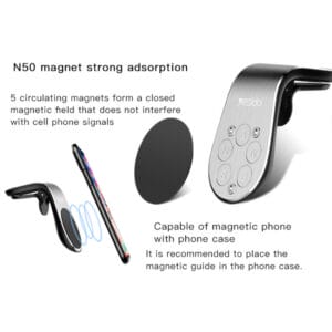 Support magnétique de téléphone pour voiture C64 YESIDO