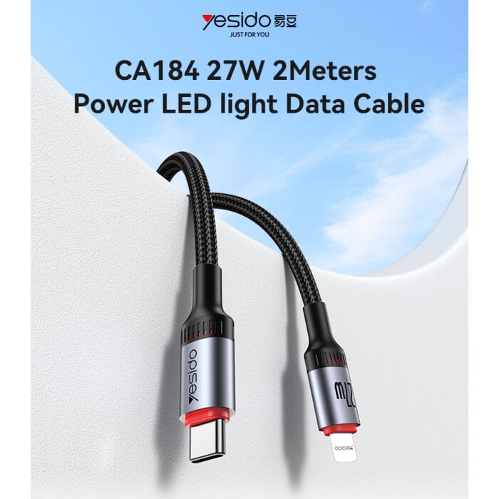 Le câble USB-C vers Lightning CA184 YESIDO