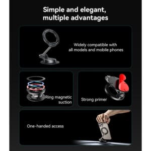 Support magnétique rotatif pour téléphone C218 YESIDO