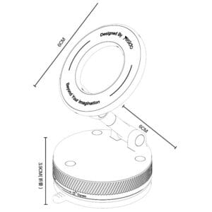 Support de Téléphone Magnétique Pliable 360° C228 YESIDO
