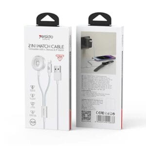  Câble de charge connecté 2-en-1 Apple Watch & iPhone DS35 YESIDO