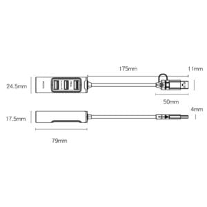 HUB USB & Type-C 7en1 multifonction HB20 YESIDO