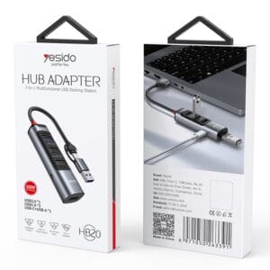 HUB USB & Type-C 7en1 multifonction HB20 YESIDO