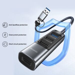 HUB USB & Type-C 7en1 multifonction HB20 YESIDO