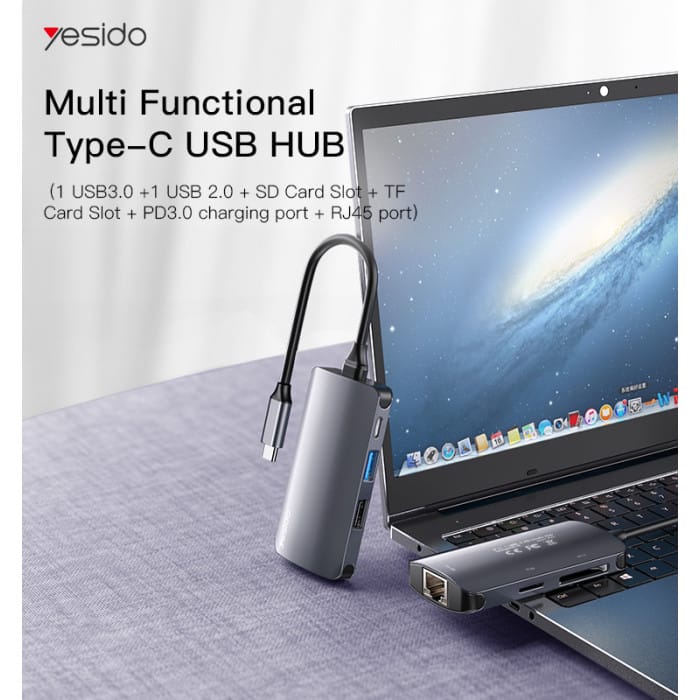 Hub USB-C 6 en 1 HB15 YESIDO