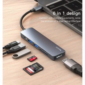 Hub USB Type-C 6 en 1 HB11 YESIDO