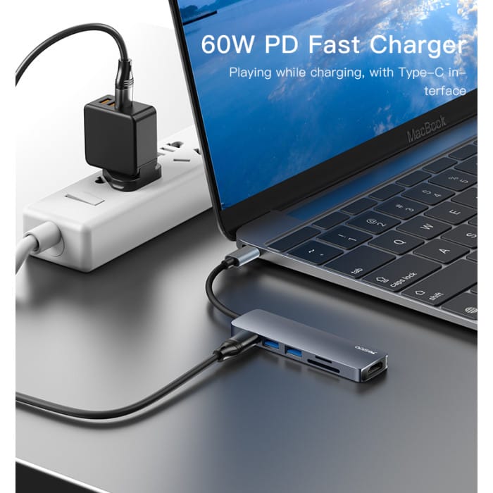 Hub USB Type-C 6 en 1 HB11 YESIDO