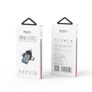 Adaptateur 3 en 1 USB 3.0 vers Type C / Micro USB / Lightning GS15 YESIDO