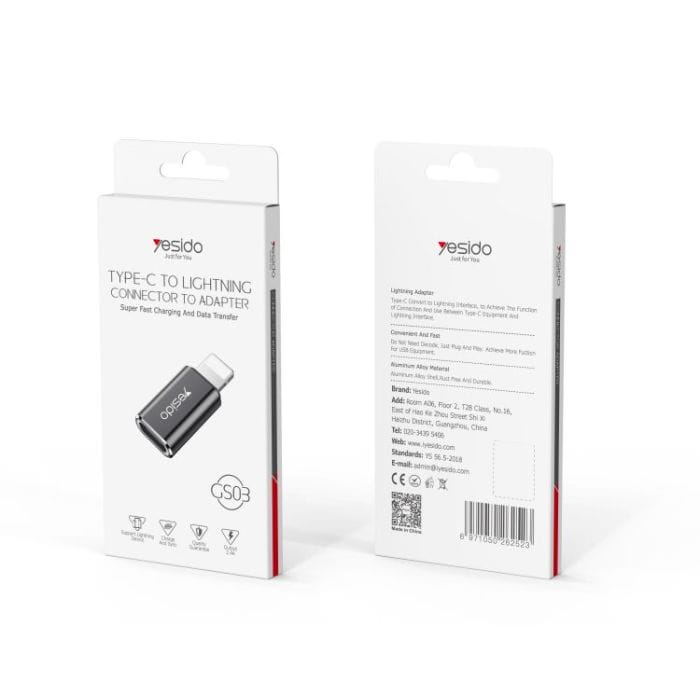 Adaptateur Lightning vers USB-C GS03 YESIDO – Image 5