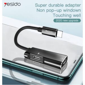 Adaptateur Audio Lightning 2 en 1 YAU11 YESIDO