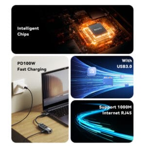 HUB USB-C 100W HB21 YESIDO