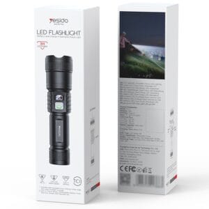 Lampe torche télescopique zoomable rechargeable TC11 YESIDO