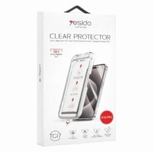 Protection écran transparent +coque pour iPhone 16 Pro TG17 YESIDO