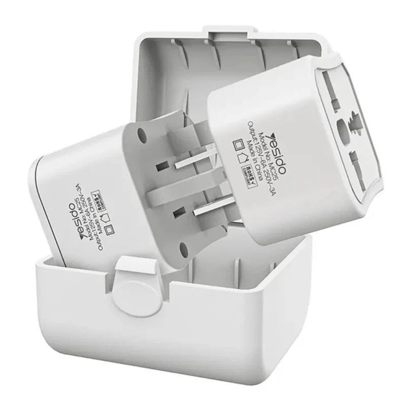Adaptateur secteur universel avec étui MC25 YESIDO