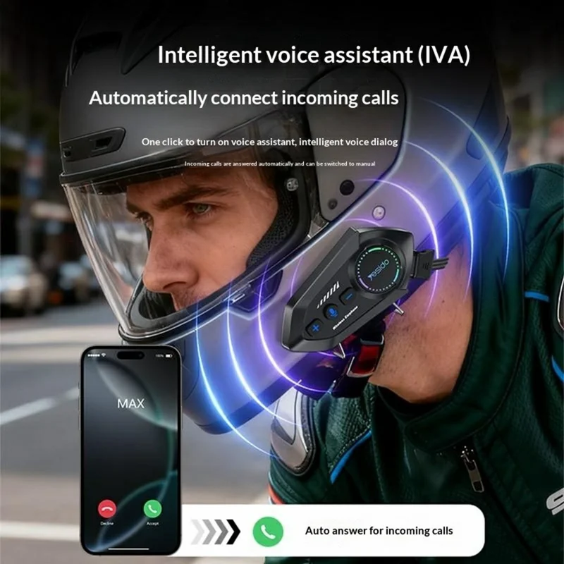 Écouteurs Bluetooth pour Casque Moto et Vélo VC19 YESIDO