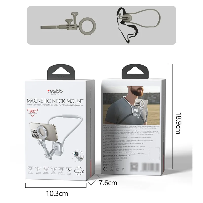 Support Magnétique de Cou C332 YESIDO