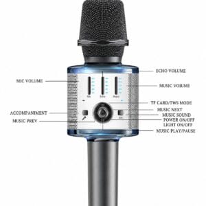 Microphone Karaoké Bluetooth KR10 YESIDO