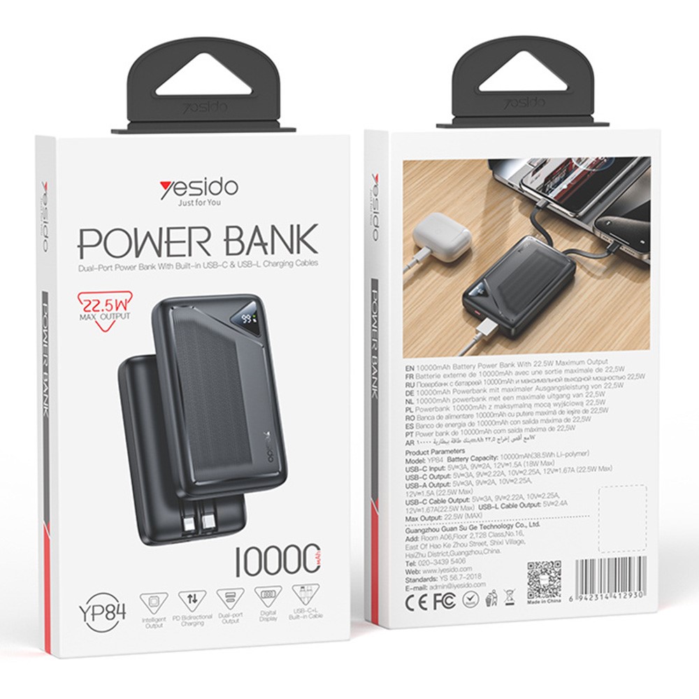 Batterie Externe 10000 mAh YP84 YESIDO – Image 10