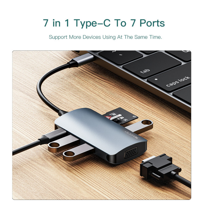 Hub USB-C 7en1 HB16 YESIDO