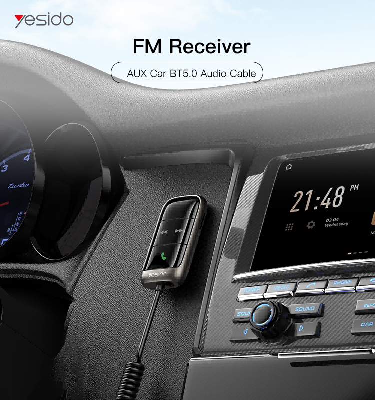 Câble Audio Émetteur Bluetooth FM YAU32 YESIDO – Image 2