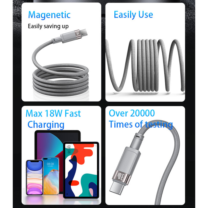 Câble Magnétique USB vers Type-C CA173 YEZIDO