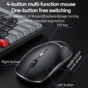 Ensemble Clavier et Souris Sans Fil KB43 YESIDO