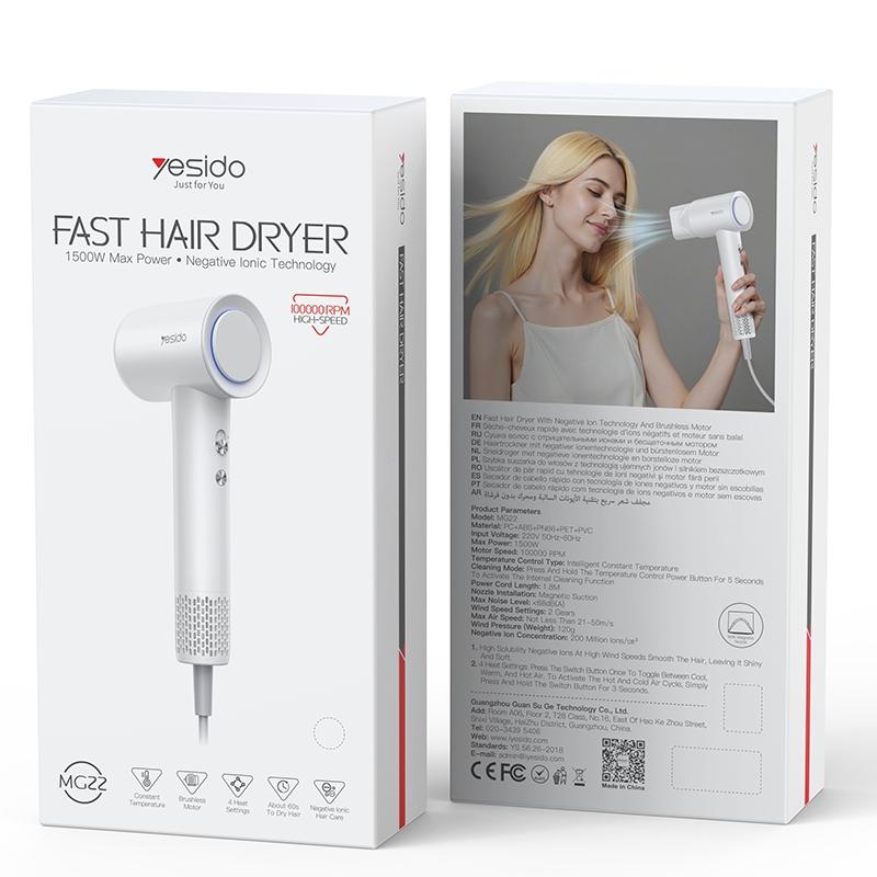 Sèche-cheveux MG22 Yesido