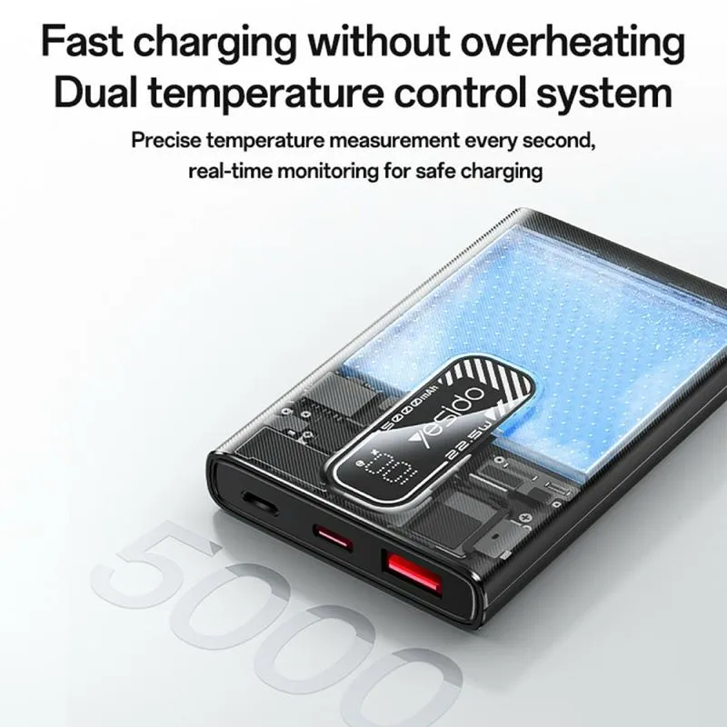 Batterie Externe Ultra-Mince 5000 mAh YP92 YESIDO