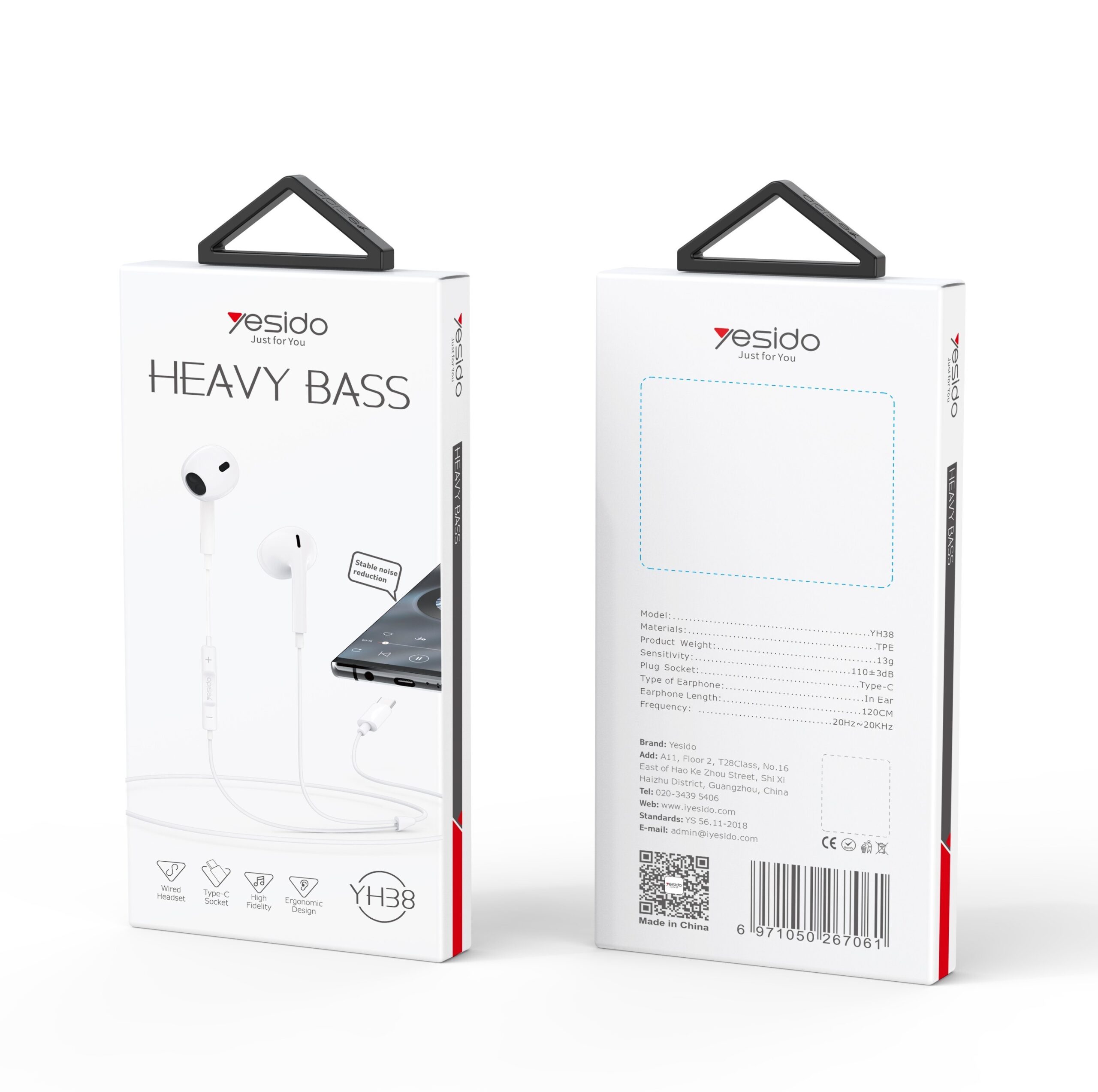 Écouteurs Filaires USB-C YH38 YESIDO