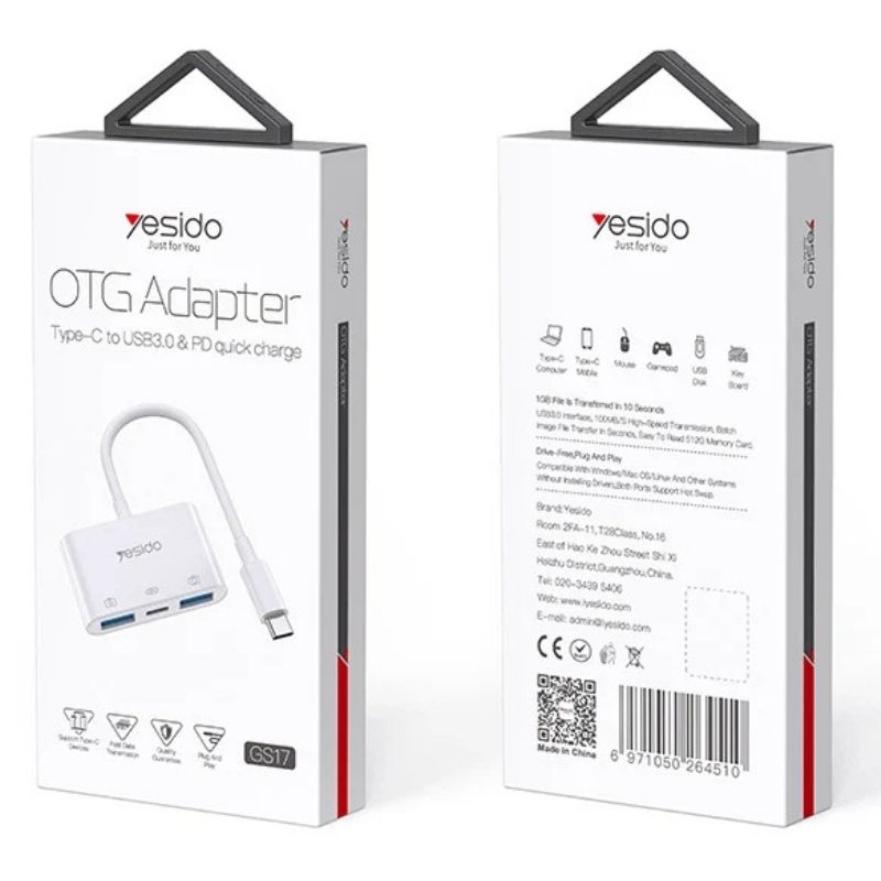 Adaptateur OTG USB-C GS17 YESIDO