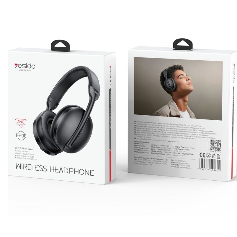 Casque Bluetooth ANC 50H EP08 YESIDO