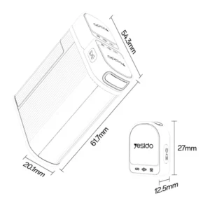 KR19 Kit de 2 Micros Cravate Sans Fil Magnétiques 100 m – YESIDO