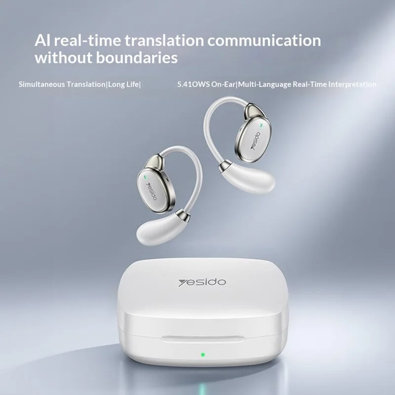 YSP33 Écouteurs Bluetooth Open-Ear Traduction IA 58 Langues – YESIDO