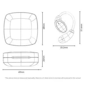 YSP33 Écouteurs Bluetooth Open-Ear Traduction IA 58 Langues – YESIDO