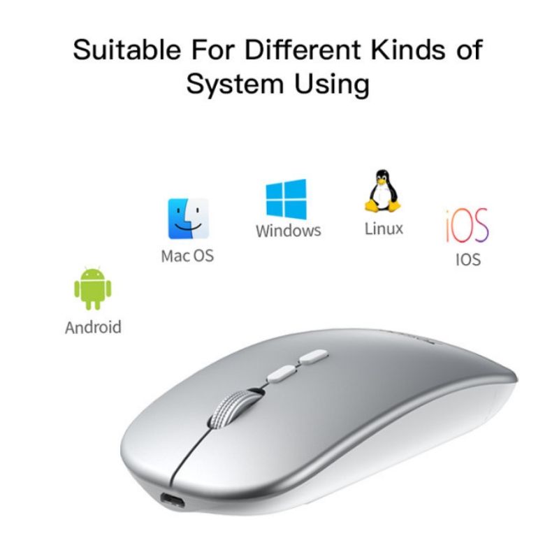 KB15 Souris Sans Fil Rechargeable Slim 2,4 GHz 1600 DPI – YESIDO