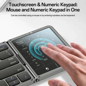 KB49 Clavier Bluetooth Pliable 78 Touches avec Pavé Tactile – YESIDO
