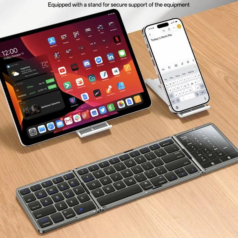 KB49 Clavier Bluetooth Pliable 78 Touches avec Pavé Tactile – YESIDO