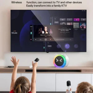 YSW36 Enceinte Karaoké Bluetooth 5W avec 2 Microphones – YESIDO