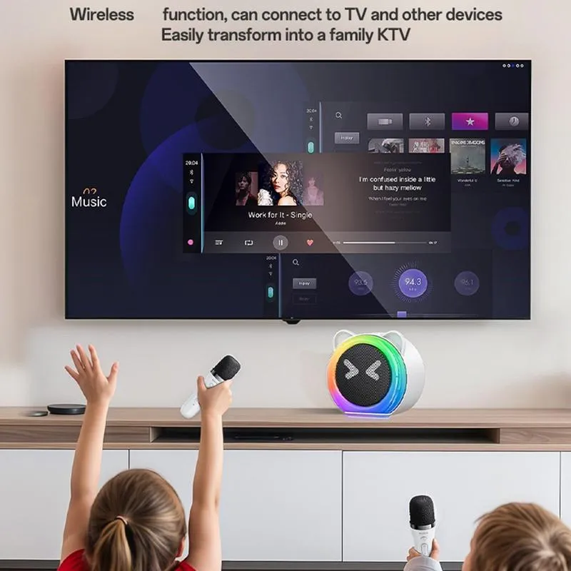 YSW36 Enceinte Karaoké Bluetooth 5W avec 2 Microphones – YESIDO