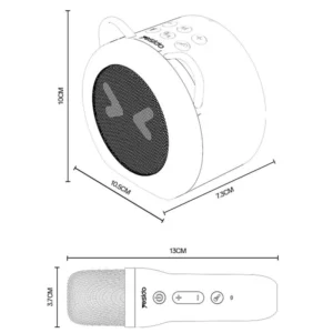 YSW36 Enceinte Karaoké Bluetooth 5W avec 2 Microphones – YESIDO