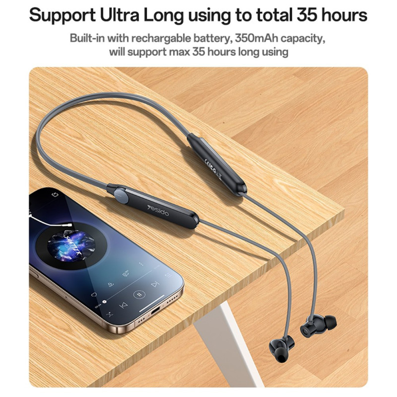 YSP30 Écouteurs Tour de Cou Bluetooth 5.4 Autonomie 35 h – YESIDO