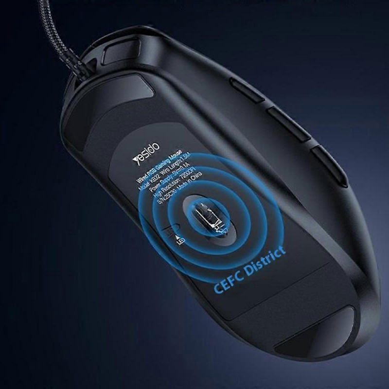 KB32 Souris Gaming Filaire RGB 7200 DPI 7 Boutons – YESIDO