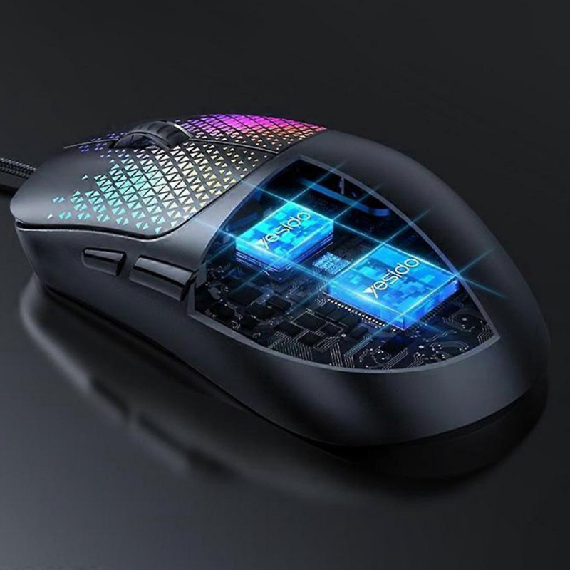 KB32 Souris Gaming Filaire RGB 7200 DPI 7 Boutons – YESIDO